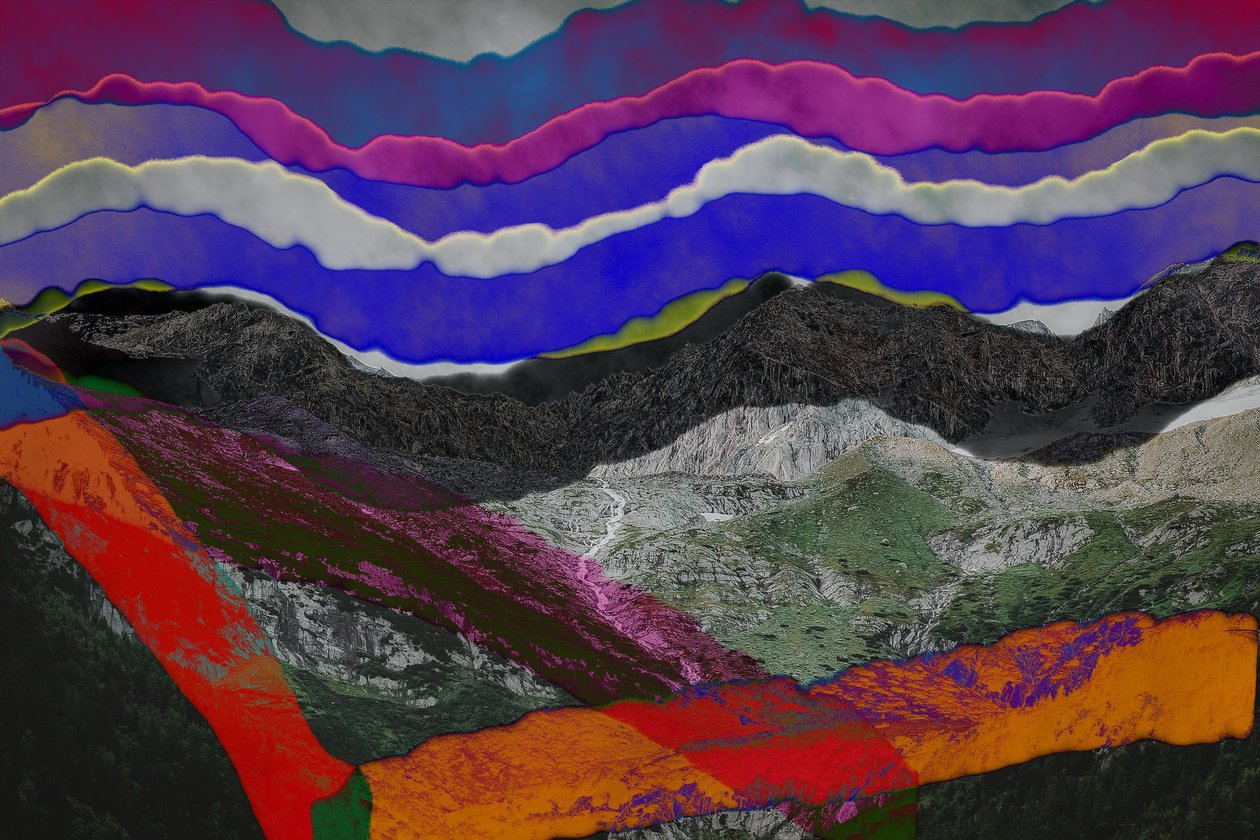 implicit, 2019, (collage) av Alex Caminker