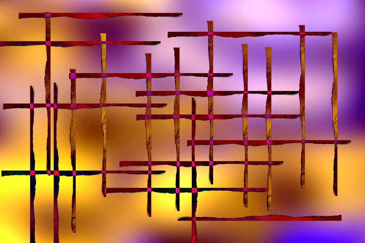 inseparability, 2019, (blandade media) av Alex Caminker
