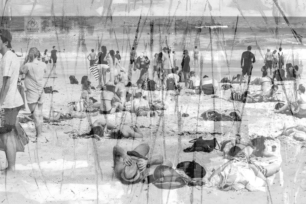 musikalisk notation, 2019, (blandade media) av Alex Caminker