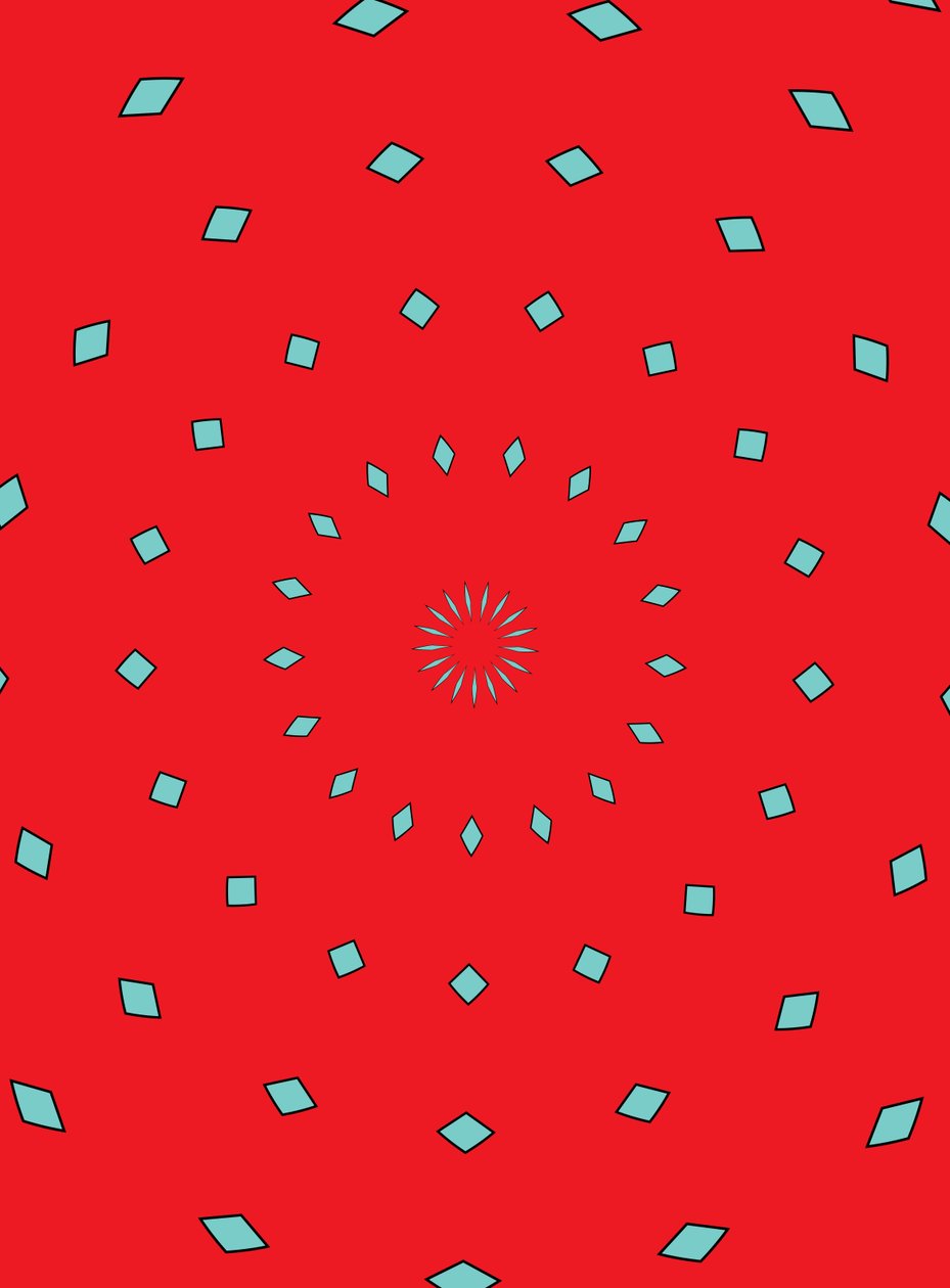 prydnad #1,2019,(tryck) av Alex Caminker
