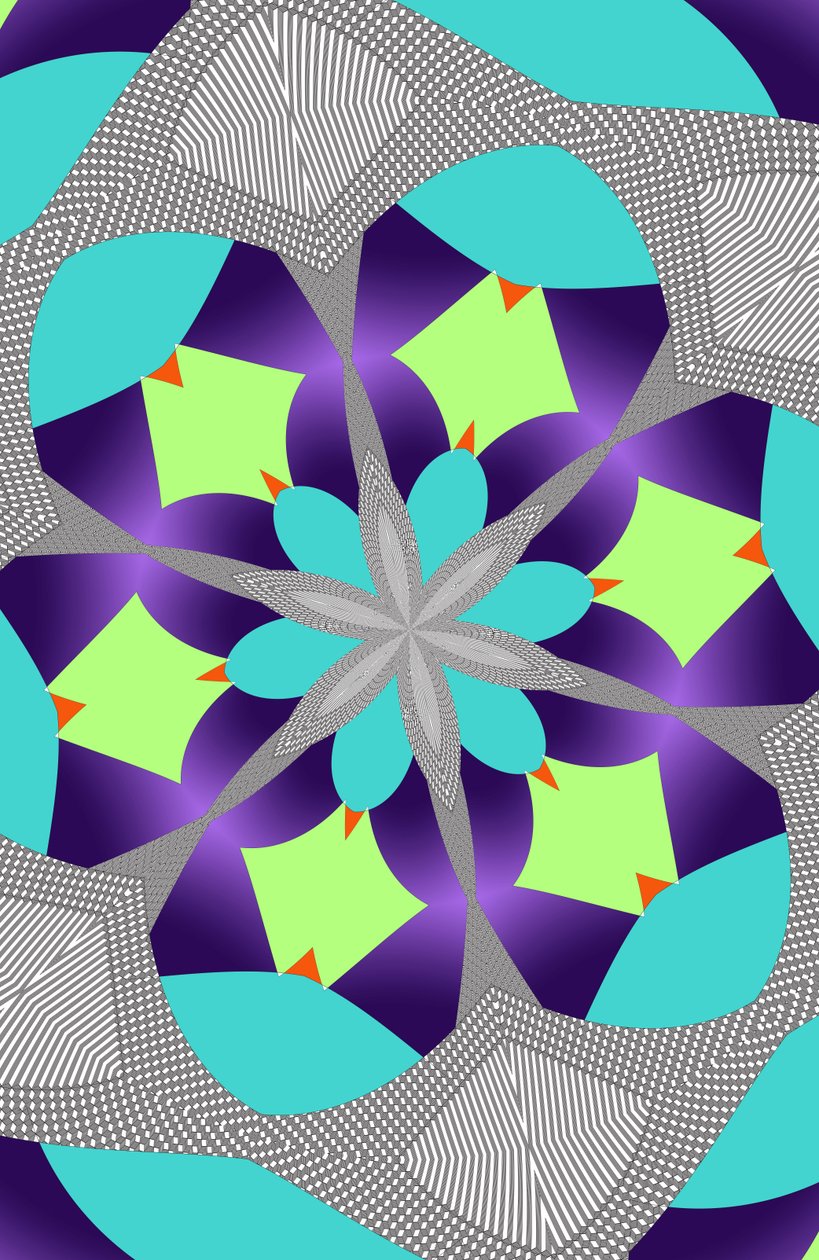 ornament #102,(blandade media) av Alex Caminker