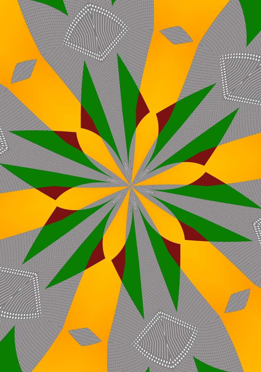 ornament #104,(blandade media) av Alex Caminker