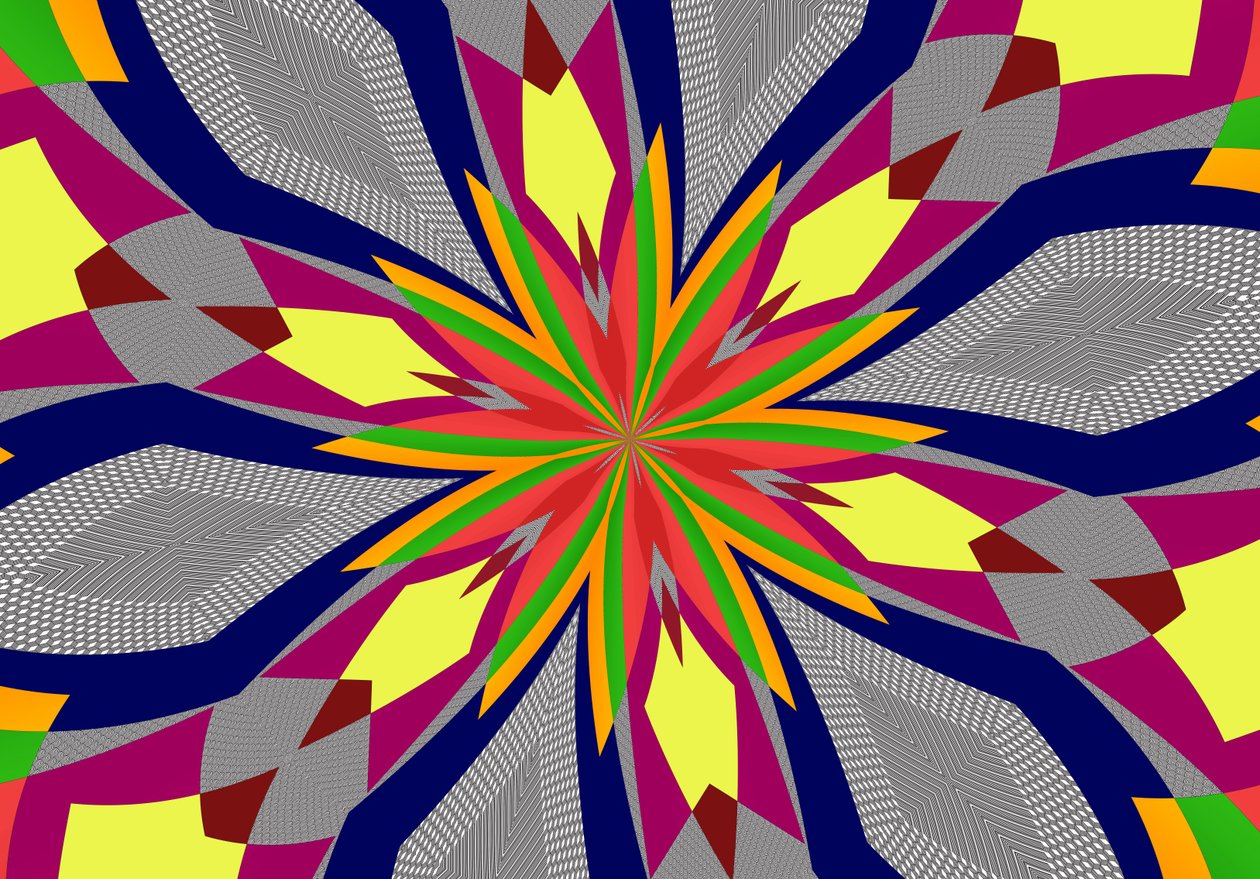 ornament #106,(blandade media) av Alex Caminker