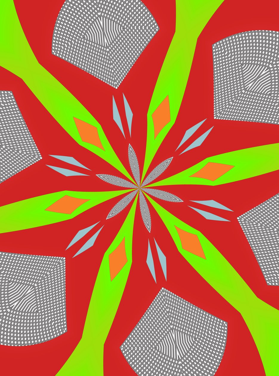 ornament #110,(bland media) av Alex Caminker