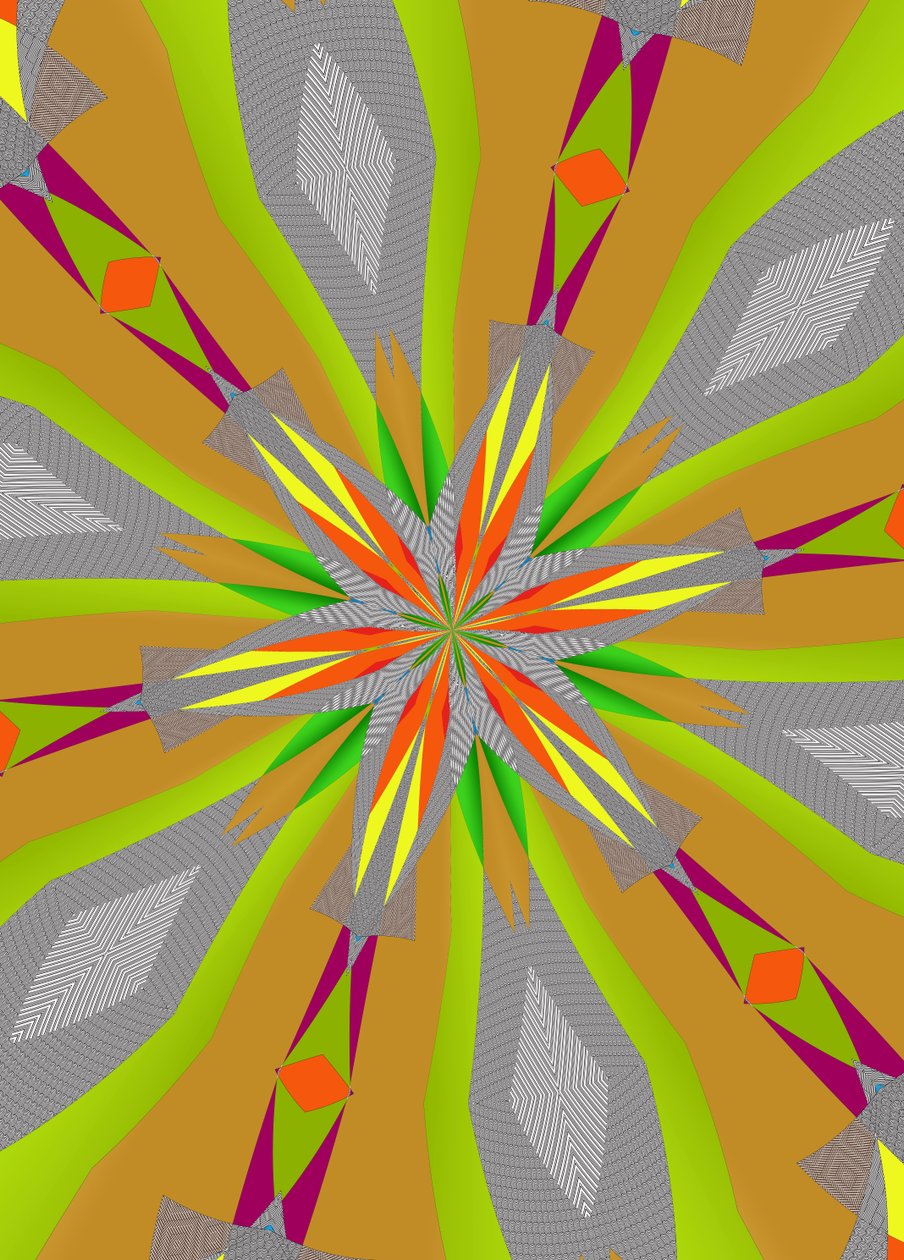 ornament #112,(blandade media) av Alex Caminker