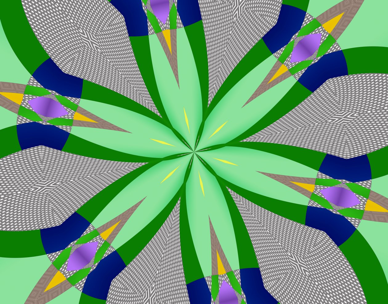 ornament #116,2019,(blandade media) av Alex Caminker
