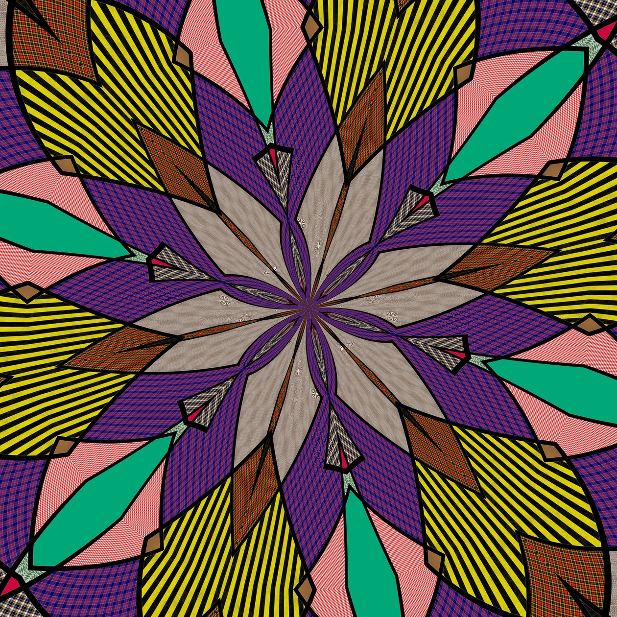 ornament #117,(blandade media) av Alex Caminker