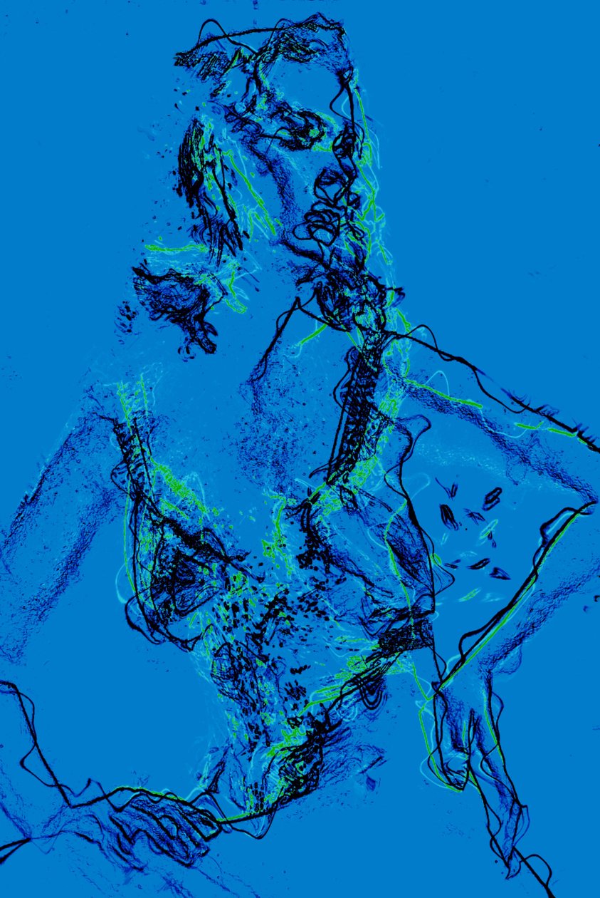 outlines, 2020, (blandade media) av Alex Caminker