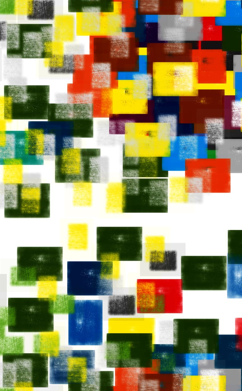 himmel och jord, 2019, (blandade media) av Alex Caminker