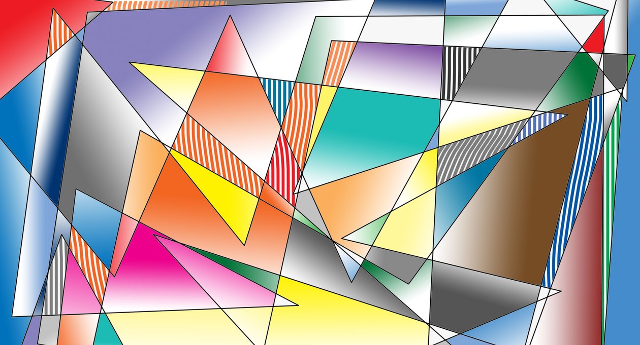 fast rymd, 2019, (gradient) av Alex Caminker