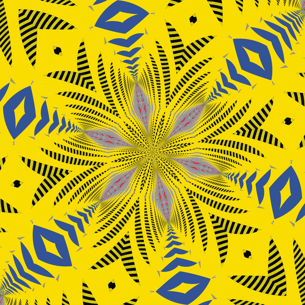 symmetri #10,2019,(blandade media) av Alex Caminker
