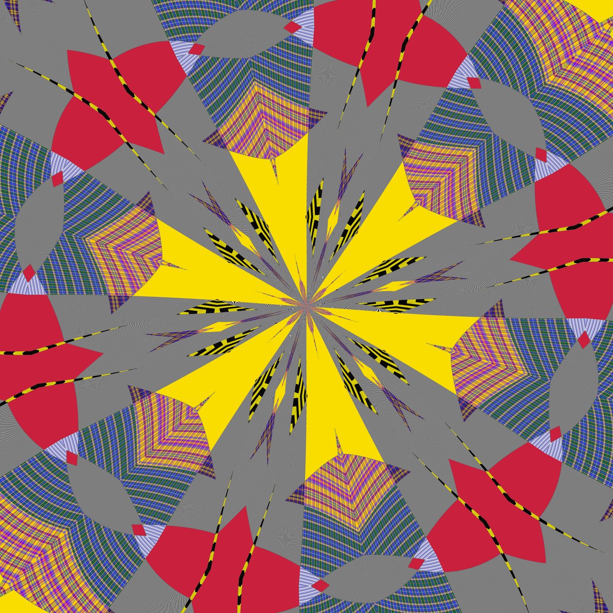 symmetri #26,2019,(blandade media) av Alex Caminker