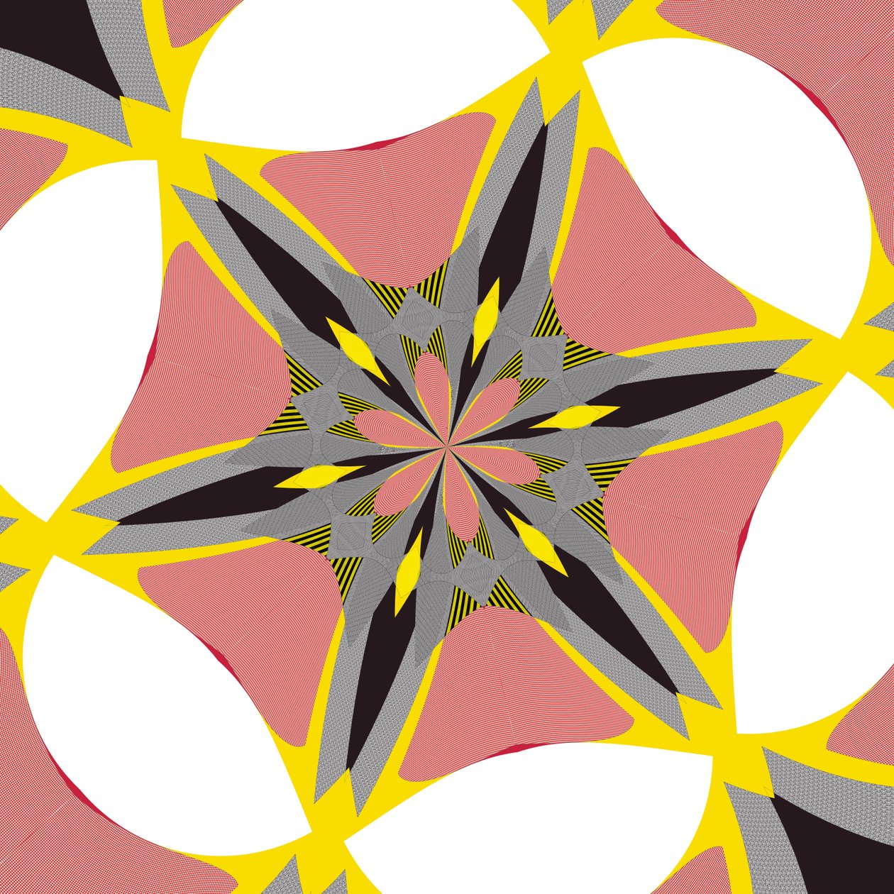 symmetri #39,2019,(blandade media) av Alex Caminker