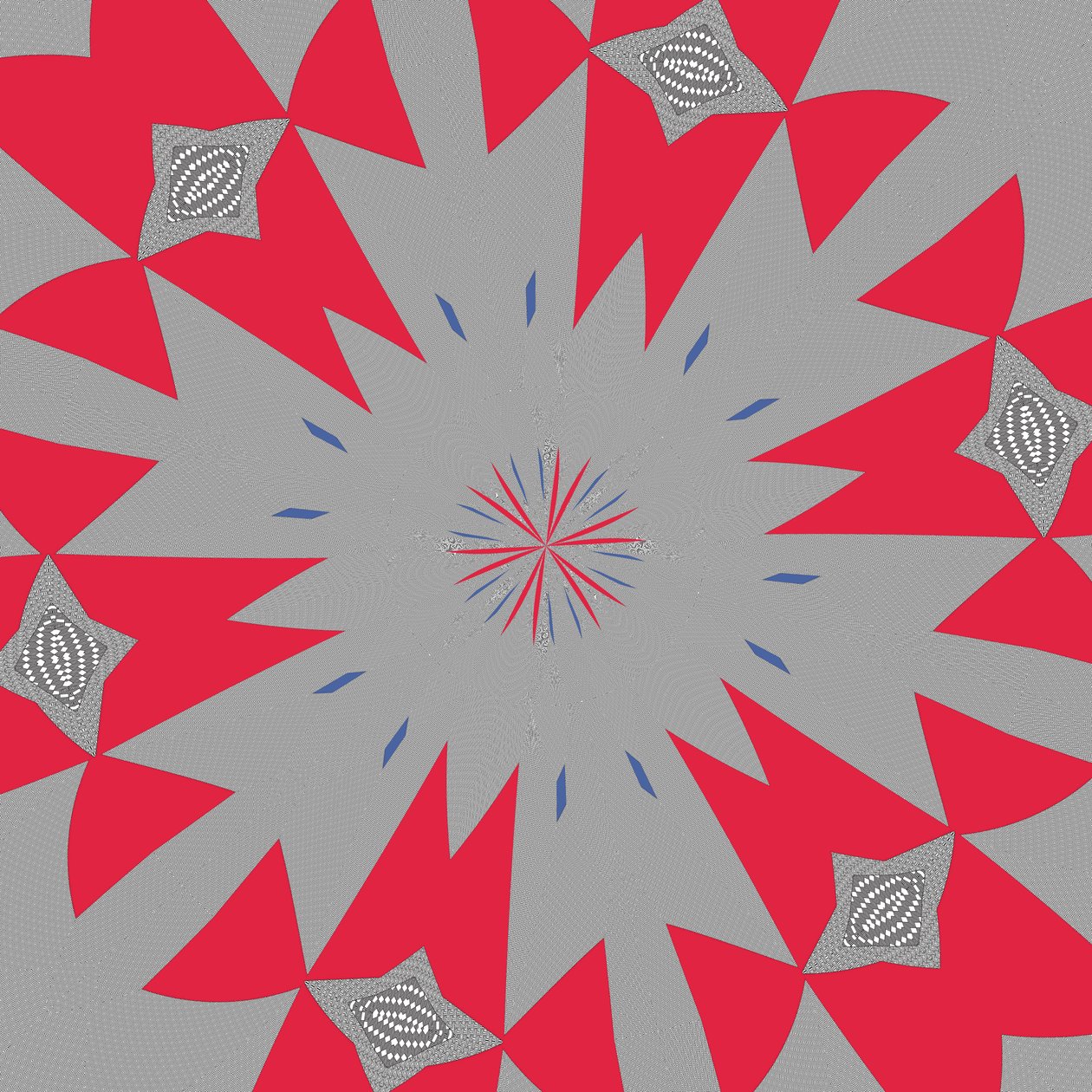 symmetri #43,2019,(blandade media) av Alex Caminker