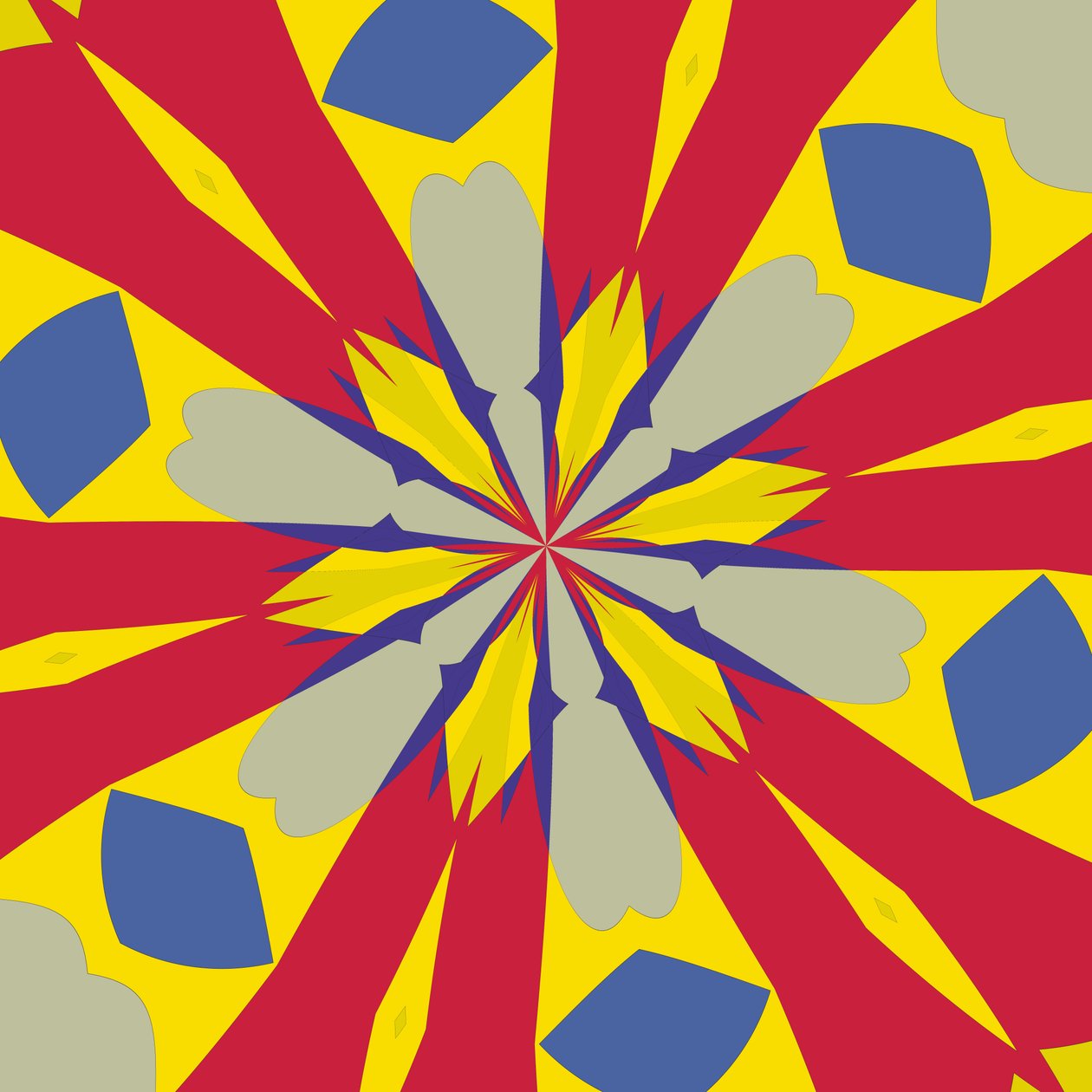 symmetri #45,2019,(blandade media) av Alex Caminker