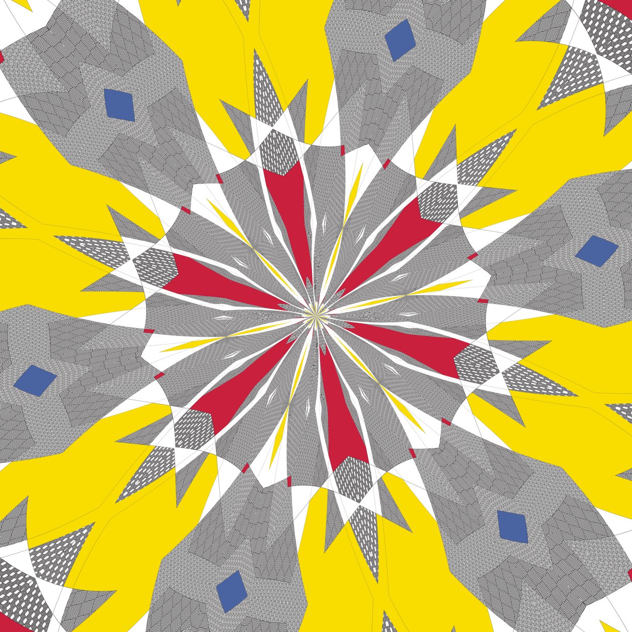 symmetri #48,2019,(blandade media) av Alex Caminker
