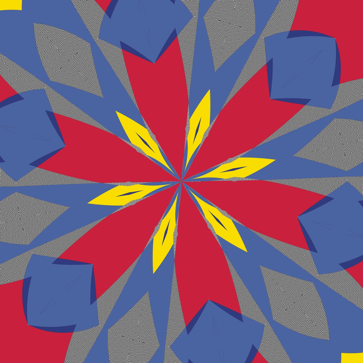 symmetri #54,2019,(blandade media) av Alex Caminker
