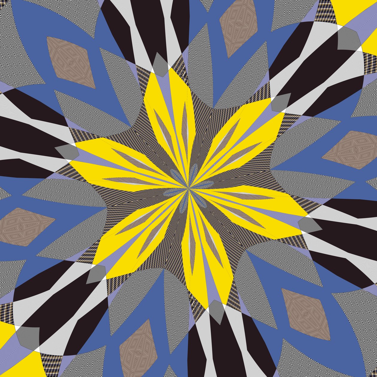 symmetri #55,2019,(blandade media) av Alex Caminker