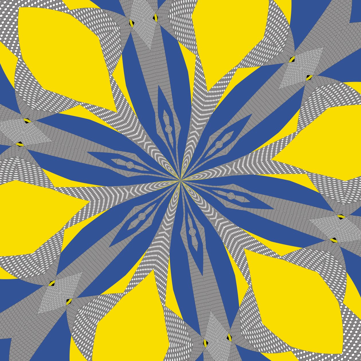 symmetri #8,2019,(blandade media) av Alex Caminker