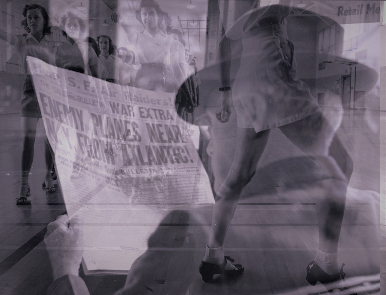 tankar, 2019, (collage) av Alex Caminker