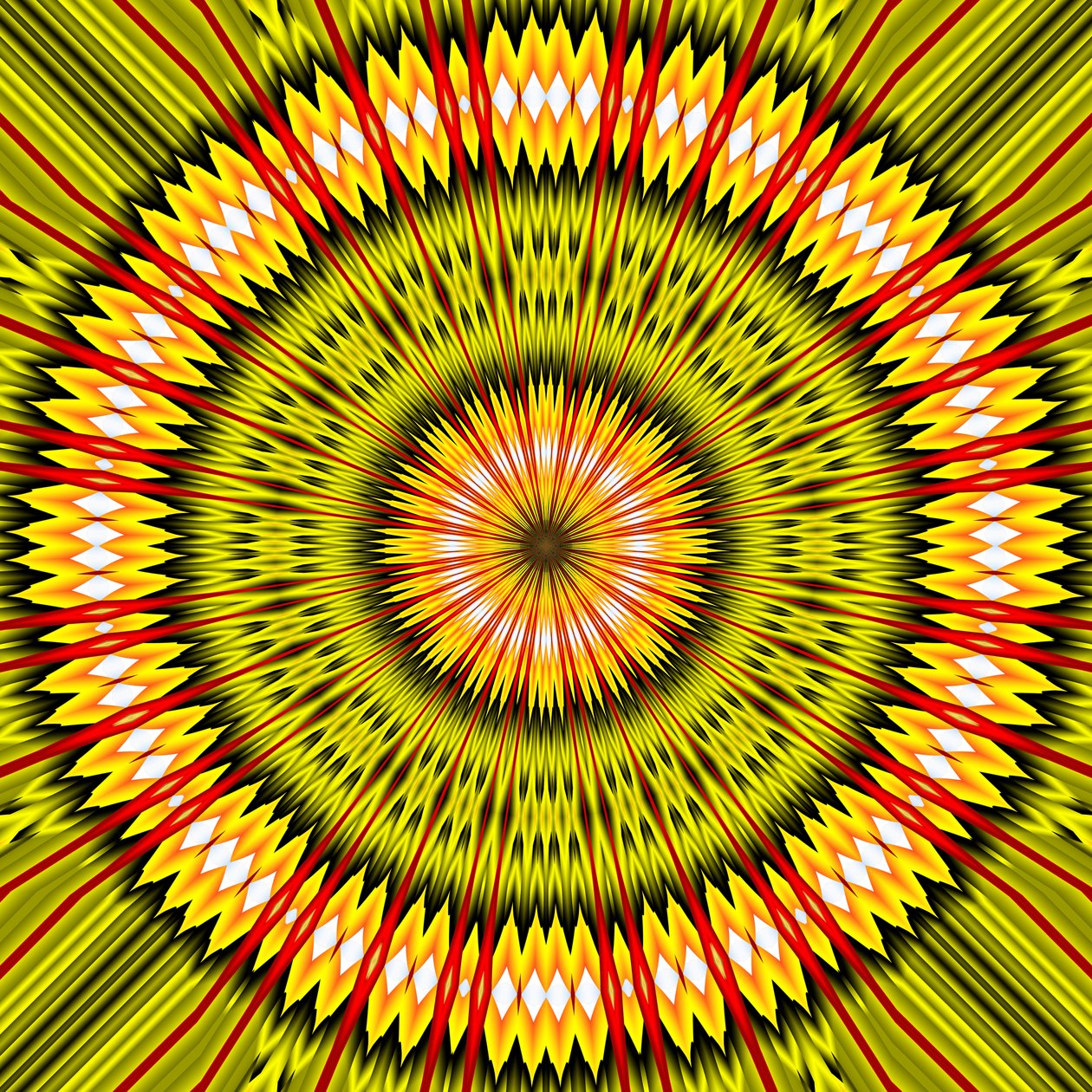 gula ögat, 2019, (digitalt) av Alex Caminker
