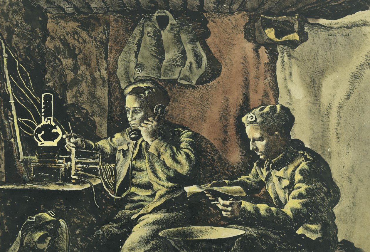 Dugout nära Nijmegen av Alex Colville