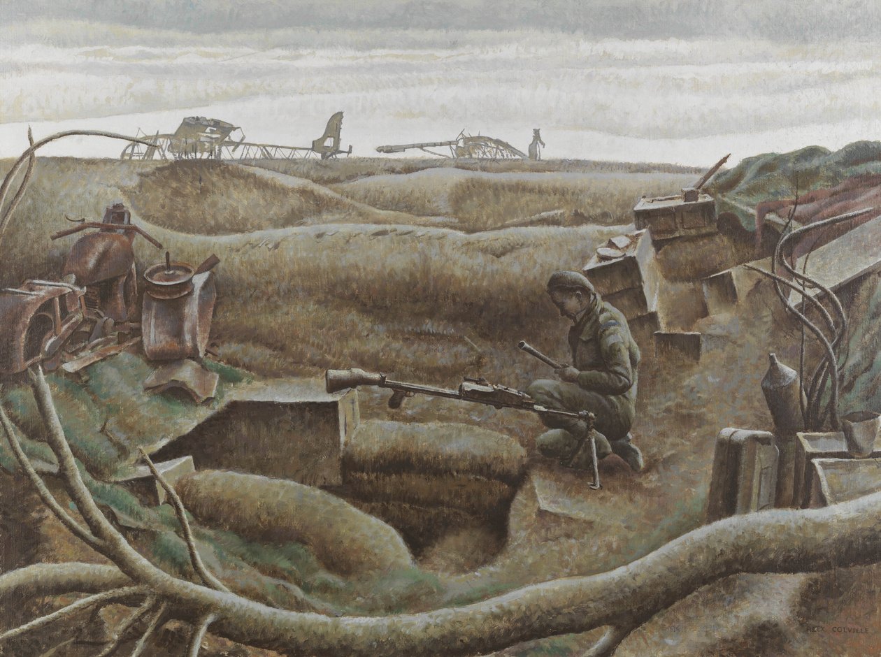 Nijmegen Salient, december 1944 (olja på duk) av Alex Colville