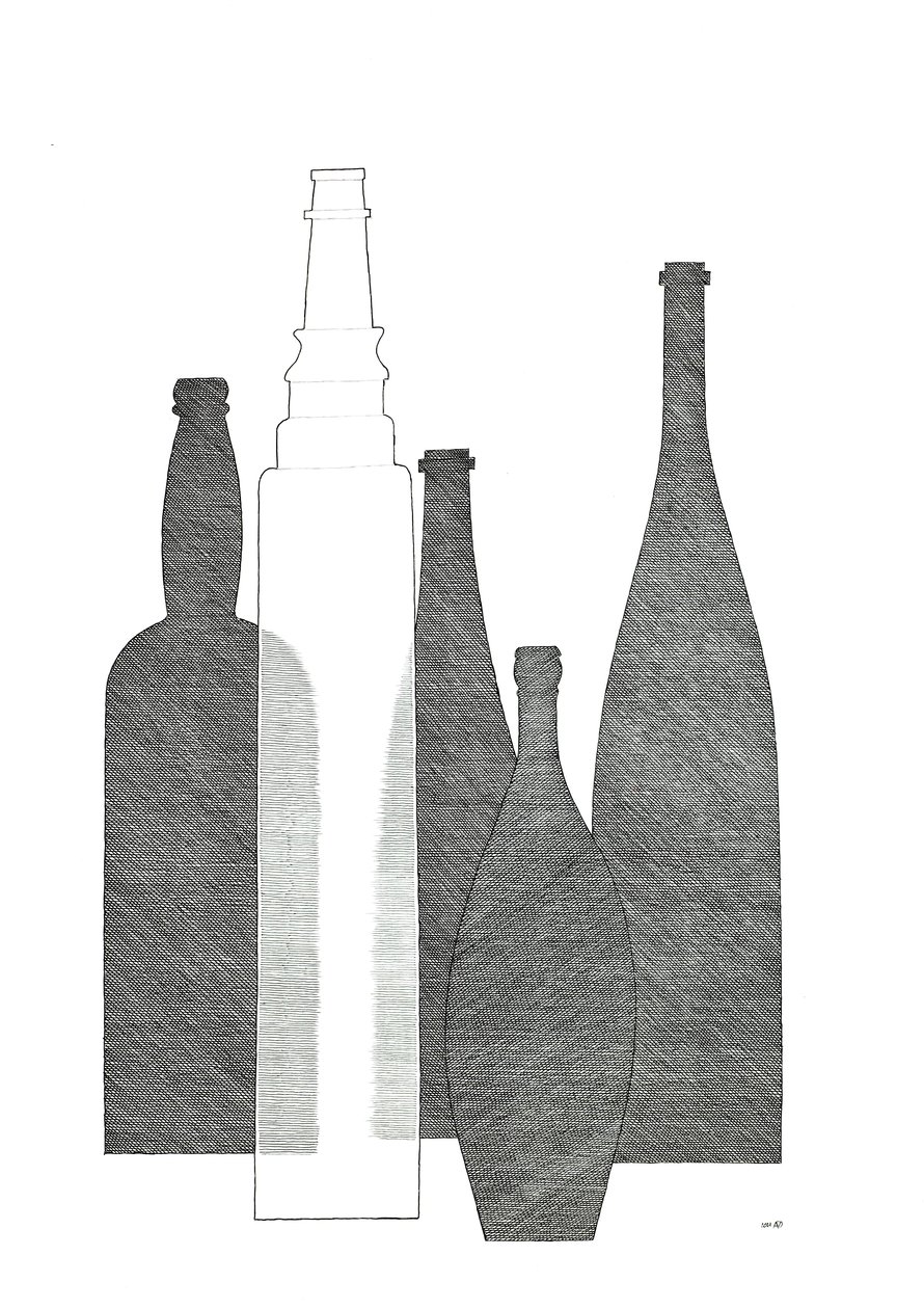 Flaskor (Essolube) av Alex Dunn