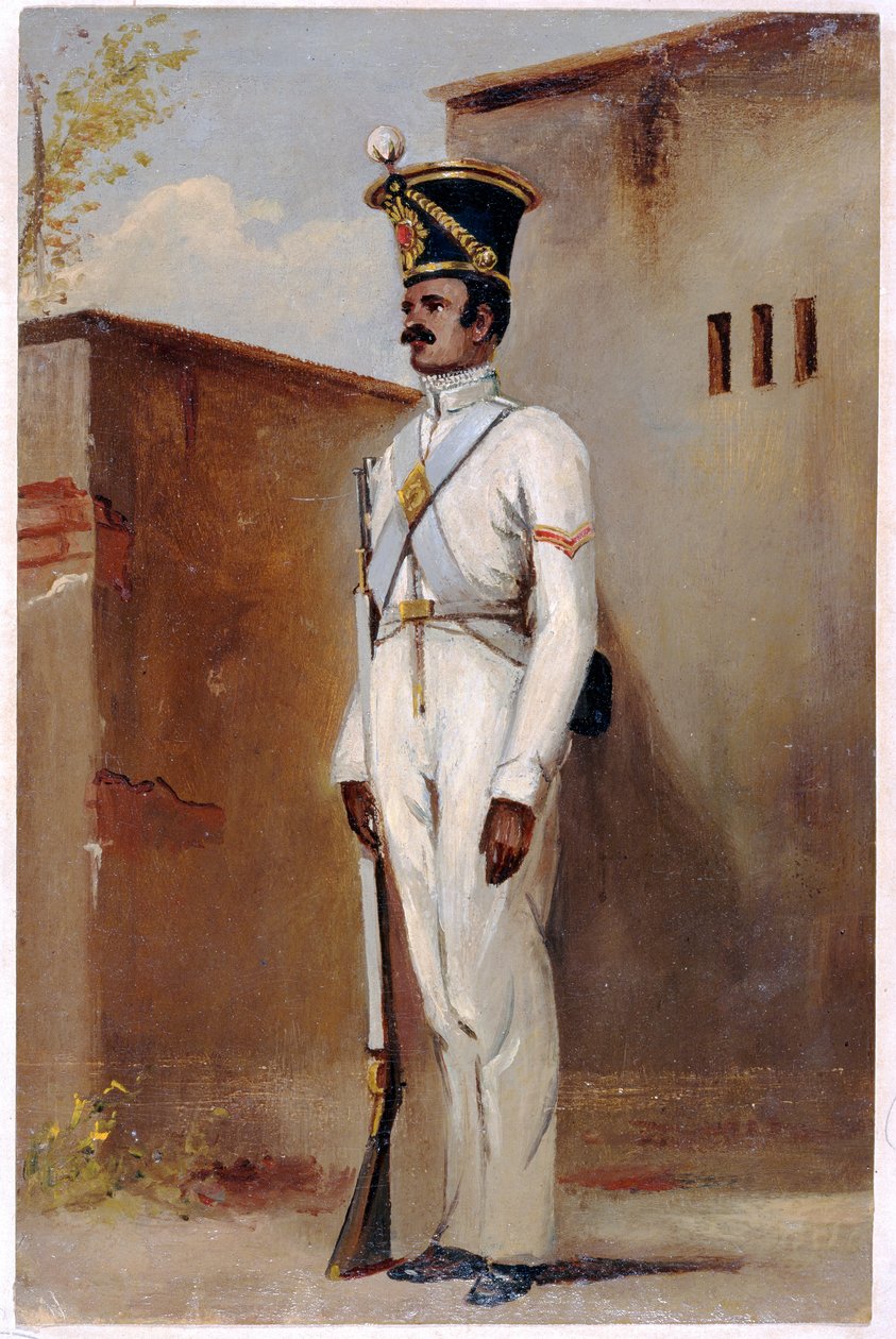 Lance Naik, 66th Bengal Native Infantry, 1842 (olja på papper) av Alex Hunter