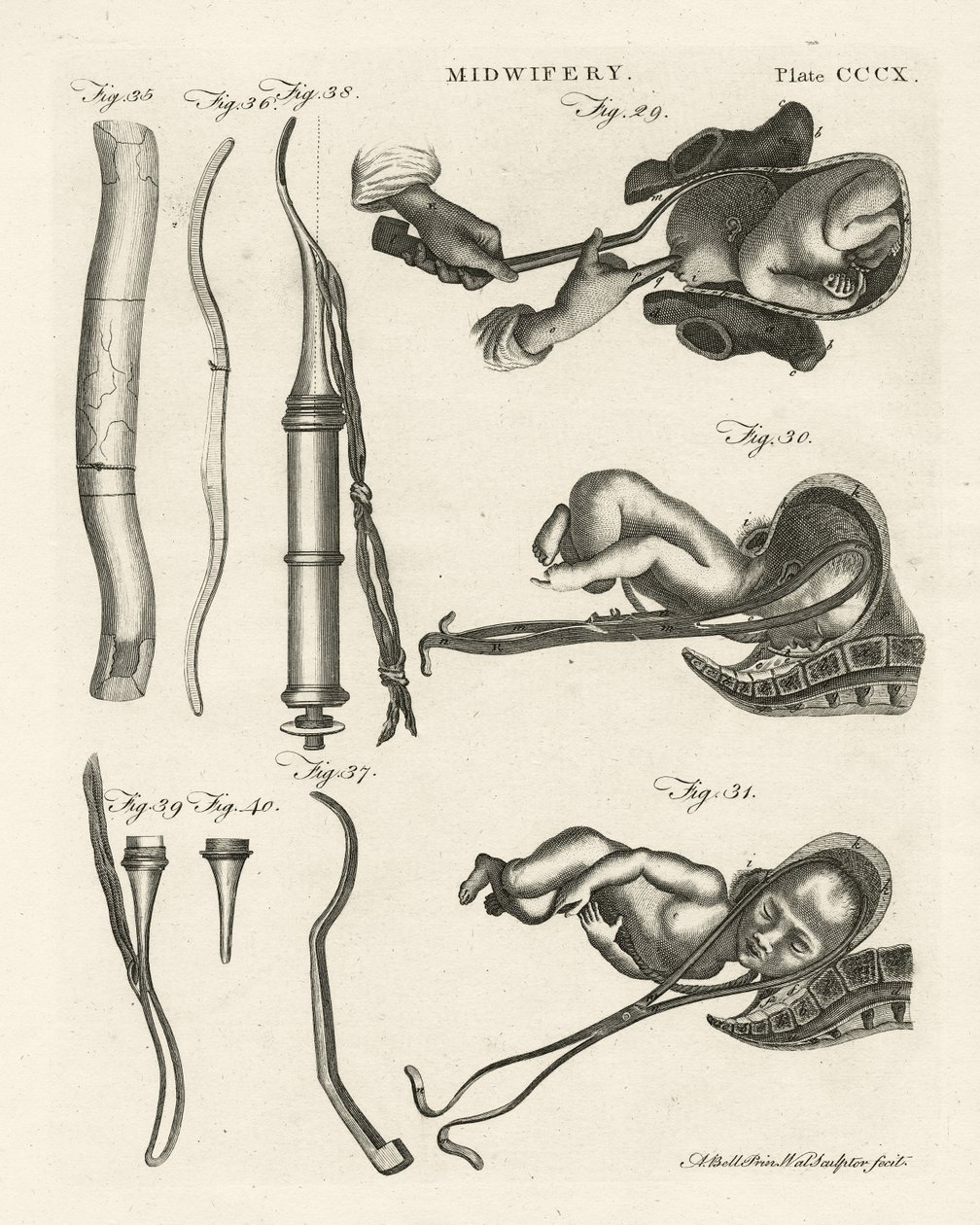 Barnmorska, illustration från 