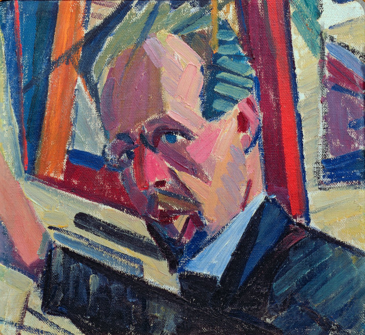 Självporträtt, 1913 av Alexander Bogomazov
