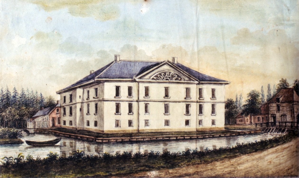 Haus Caen in Straelen, Ansicht von Osten av Alexander Frans van Aefferden