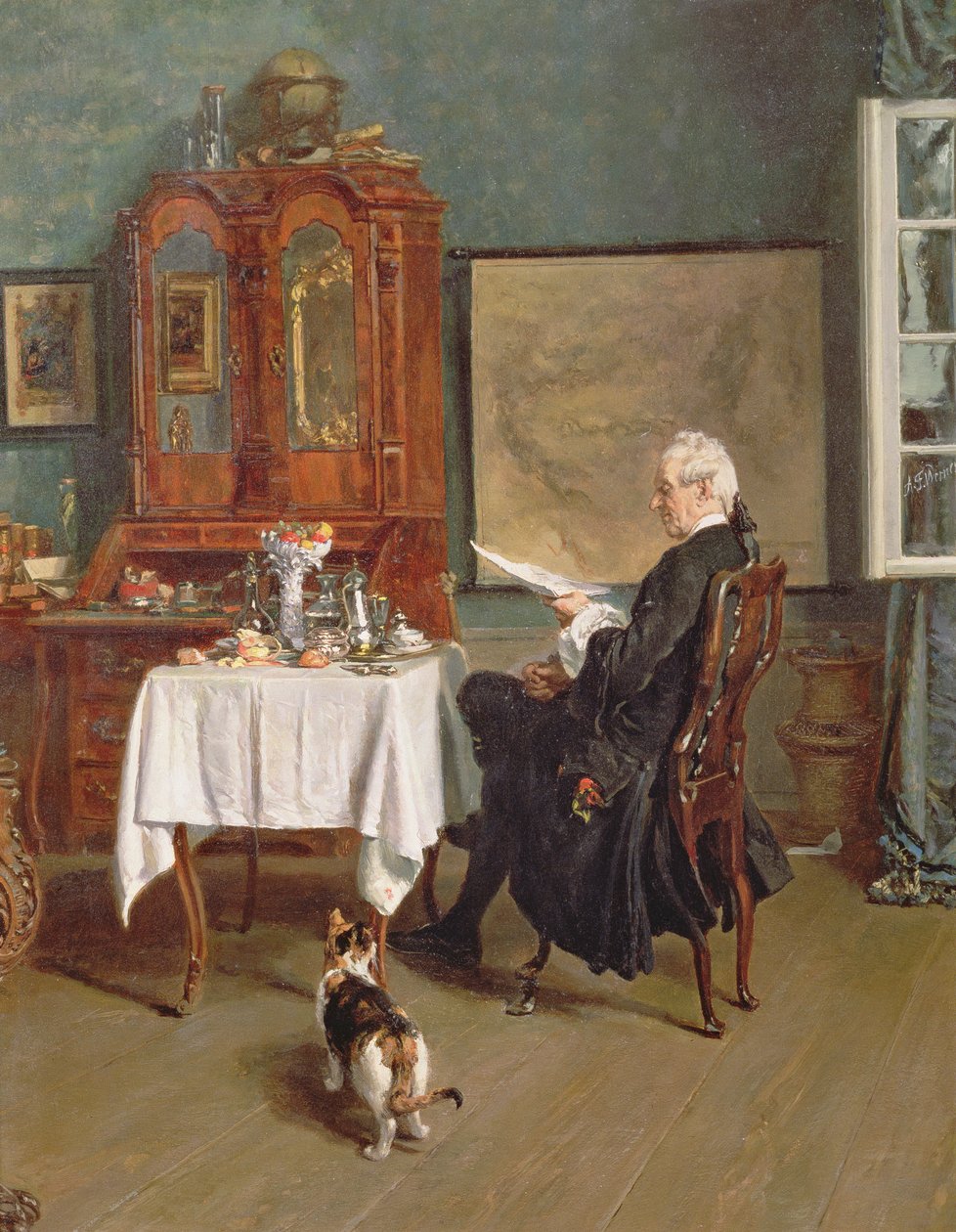 Aktuarien vid frukosten av Alexander Friedrich Werner