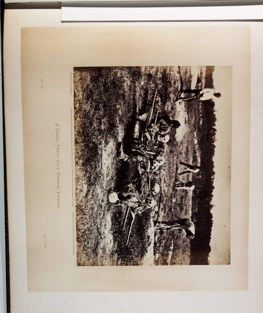 Gardners fotografiska skissbok om kriget. 2 vols., 1866 (sepiafoto) av Alexander Gardner