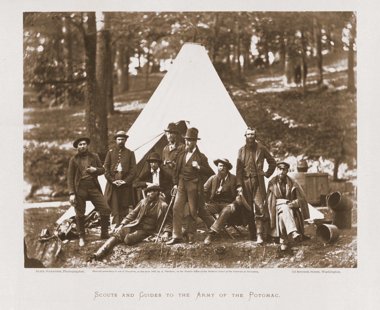 Scouter och guider till Army of the Potomac, 1862 av Alexander Gardner