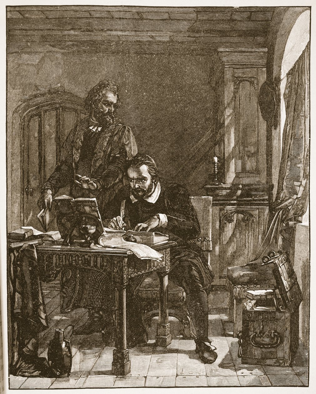 Tyndale översätter Bibeln, illustration från 