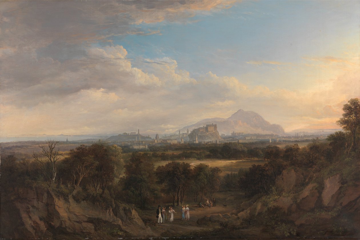 En vy över Edinburgh från väst av Alexander Nasmyth