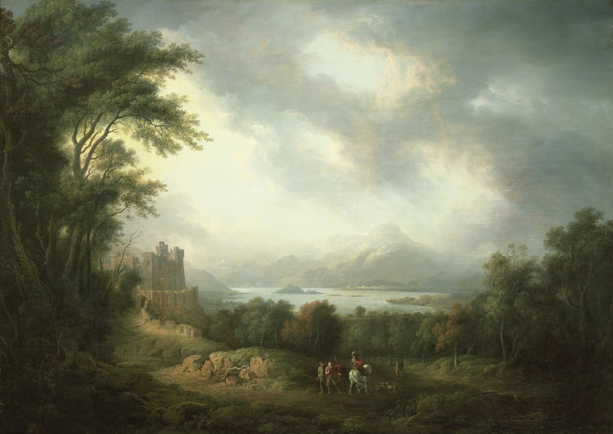 Utsikt över Loch Lomond av Alexander Nasmyth