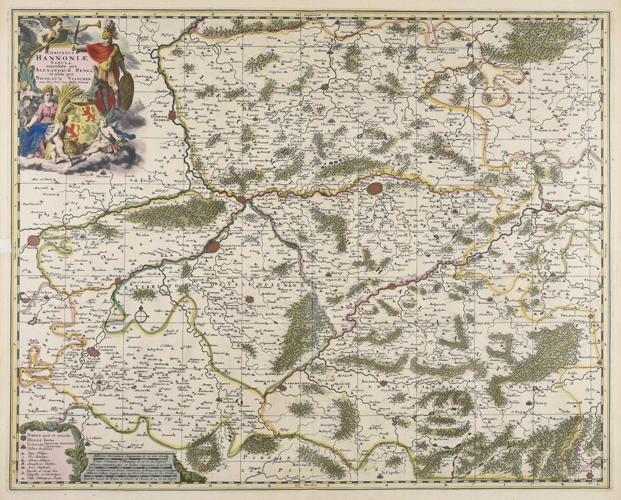 Comitatus Hannoniae tabula av Alexander Penez