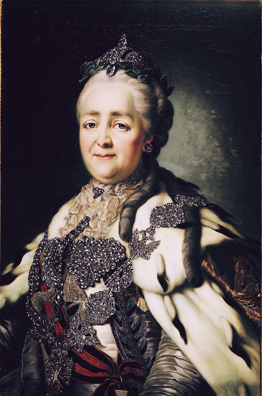 Porträtt av Katarina II (1729-96) av Ryssland av Alexander Roslin