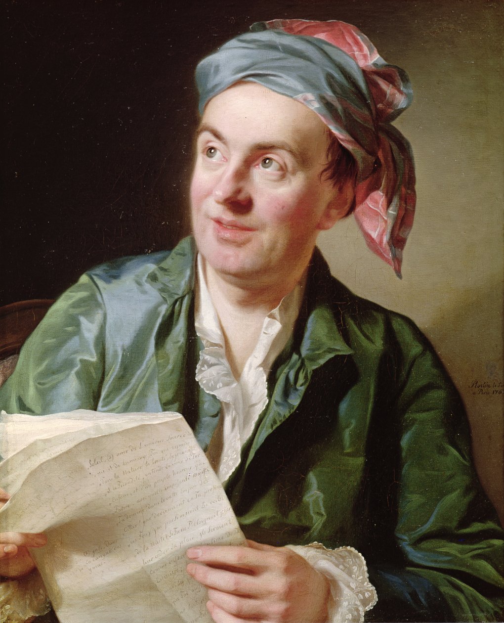 Porträtt av Jean-Francois Marmontel (1723-99) 1767 av Alexander Roslin