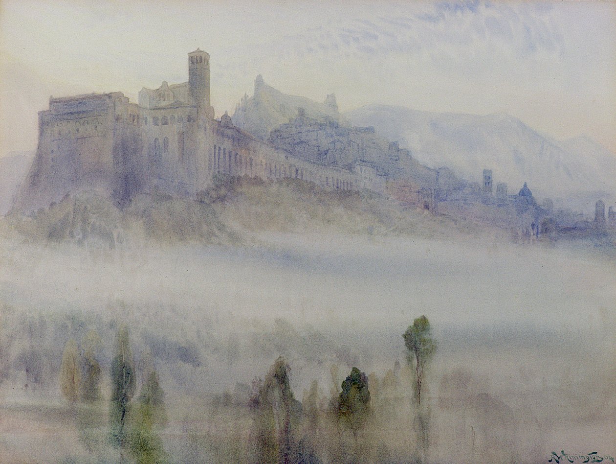 Assisi, tidig morgon av Alexander Wallace Rimington