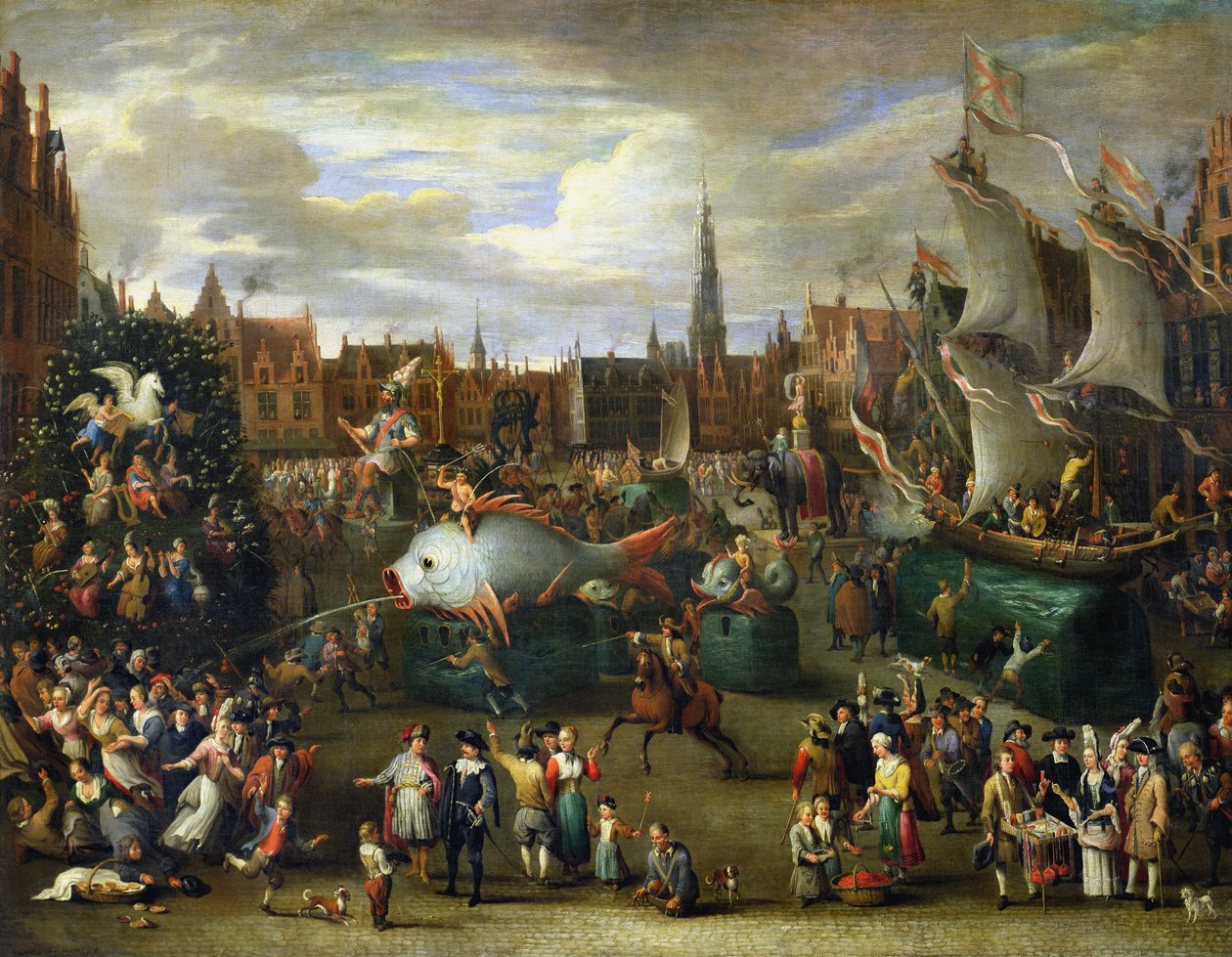 En festival i Antwerpen av Alexander van Bredael
