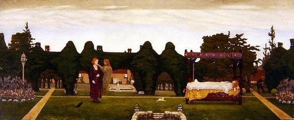 The Mystic Garden, ca 1910 (oi ombord) av Alexander Abdo