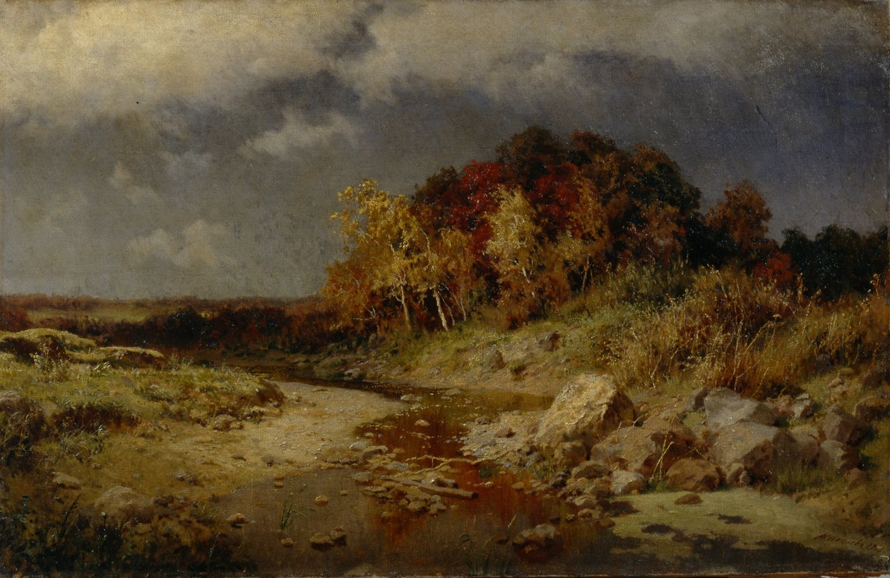 Blåsig höstdag, 1903 av Alexander Alexeyevich Kiselev