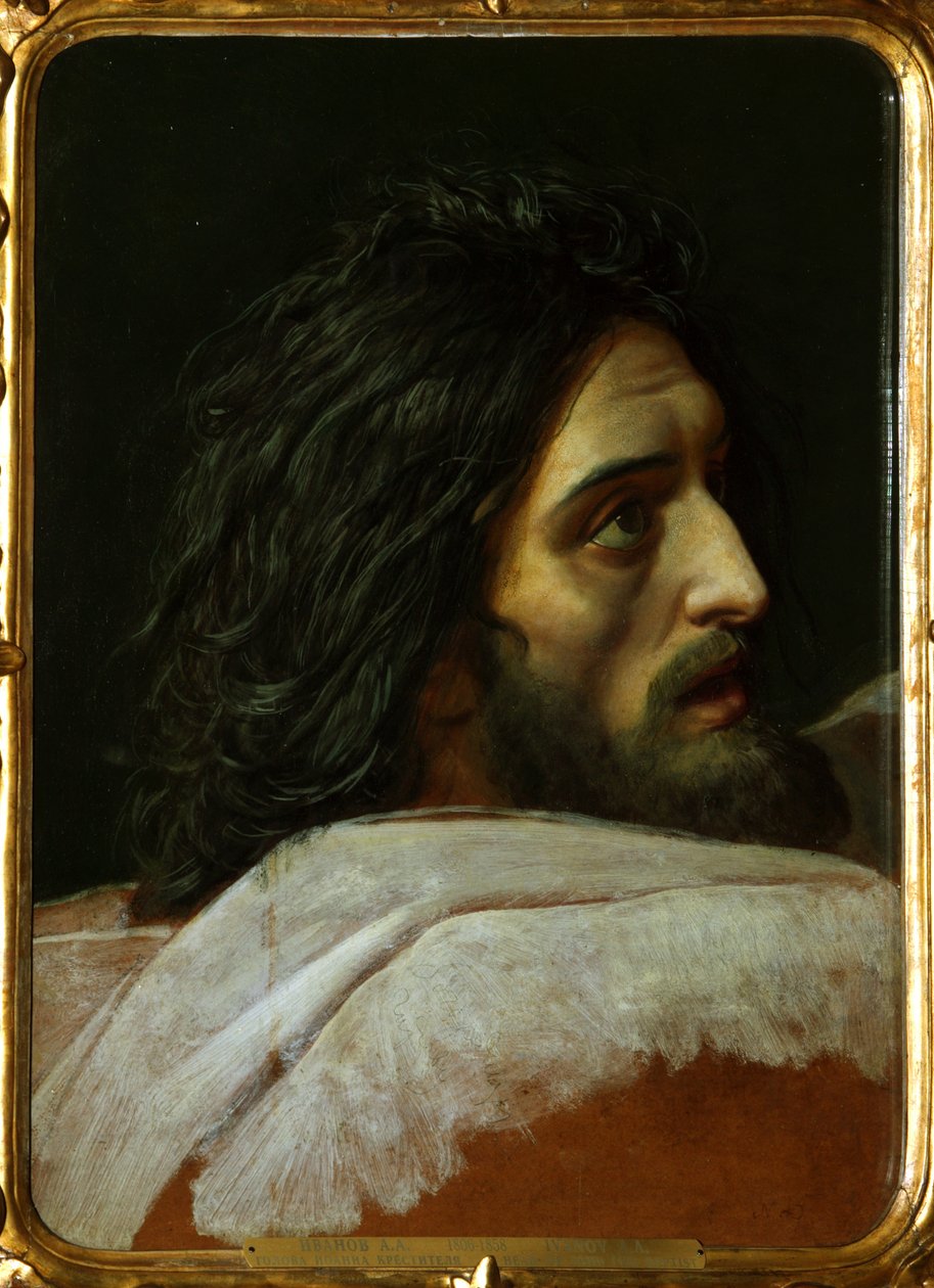 Huvudet av Johannes Döparen, slutet av 1830-talet av Alexander Andreyevich Ivanov