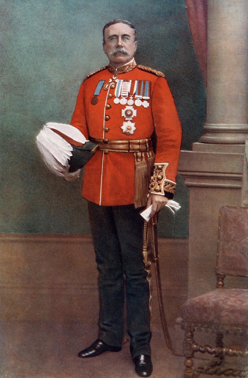 Sir William Lockhart, överbefälhavare i Indien, c1900 1902 av Alexander Bassano
