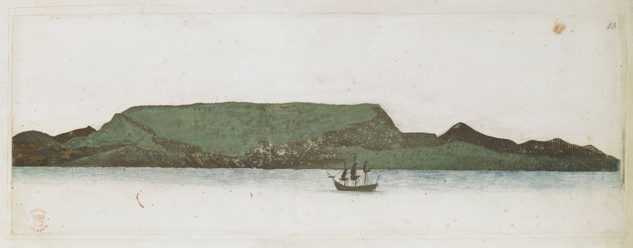 Lägg till MS 15507 f.13 Endeavour, utanför Tierra del Fuegos kust av Alexander Buchan
