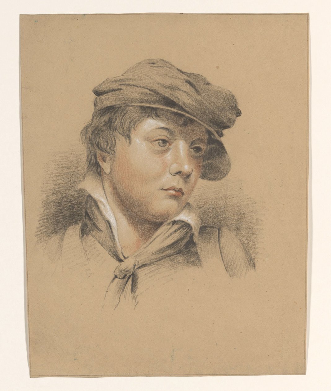 Huvudet av en pojke med en keps av Alexander Cranendoncq