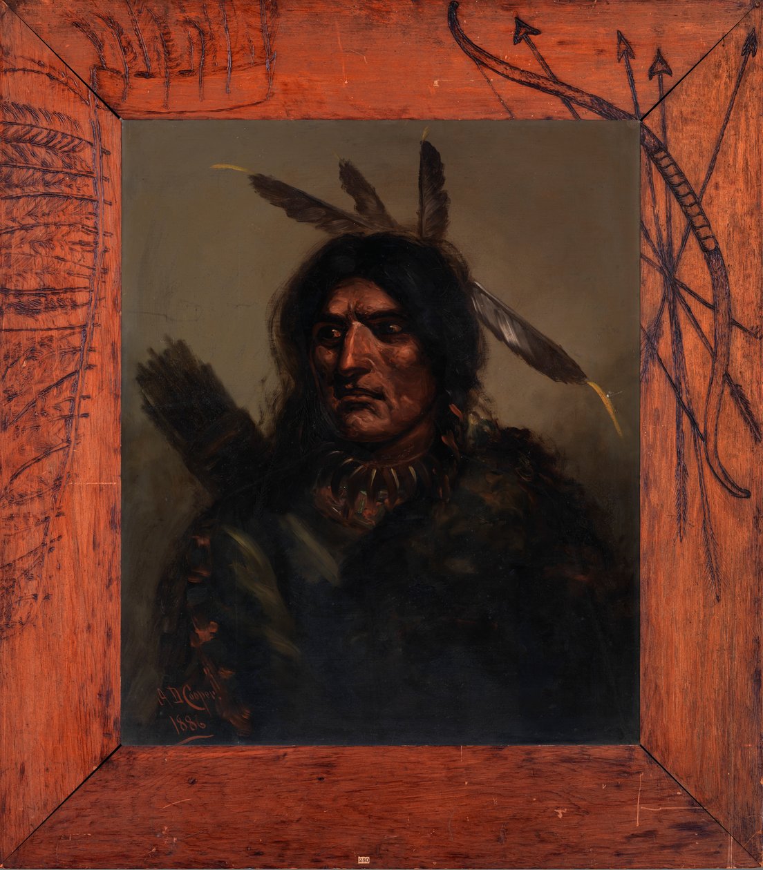 Indisk man med koger, 1886. av Alexander Davis Cooper